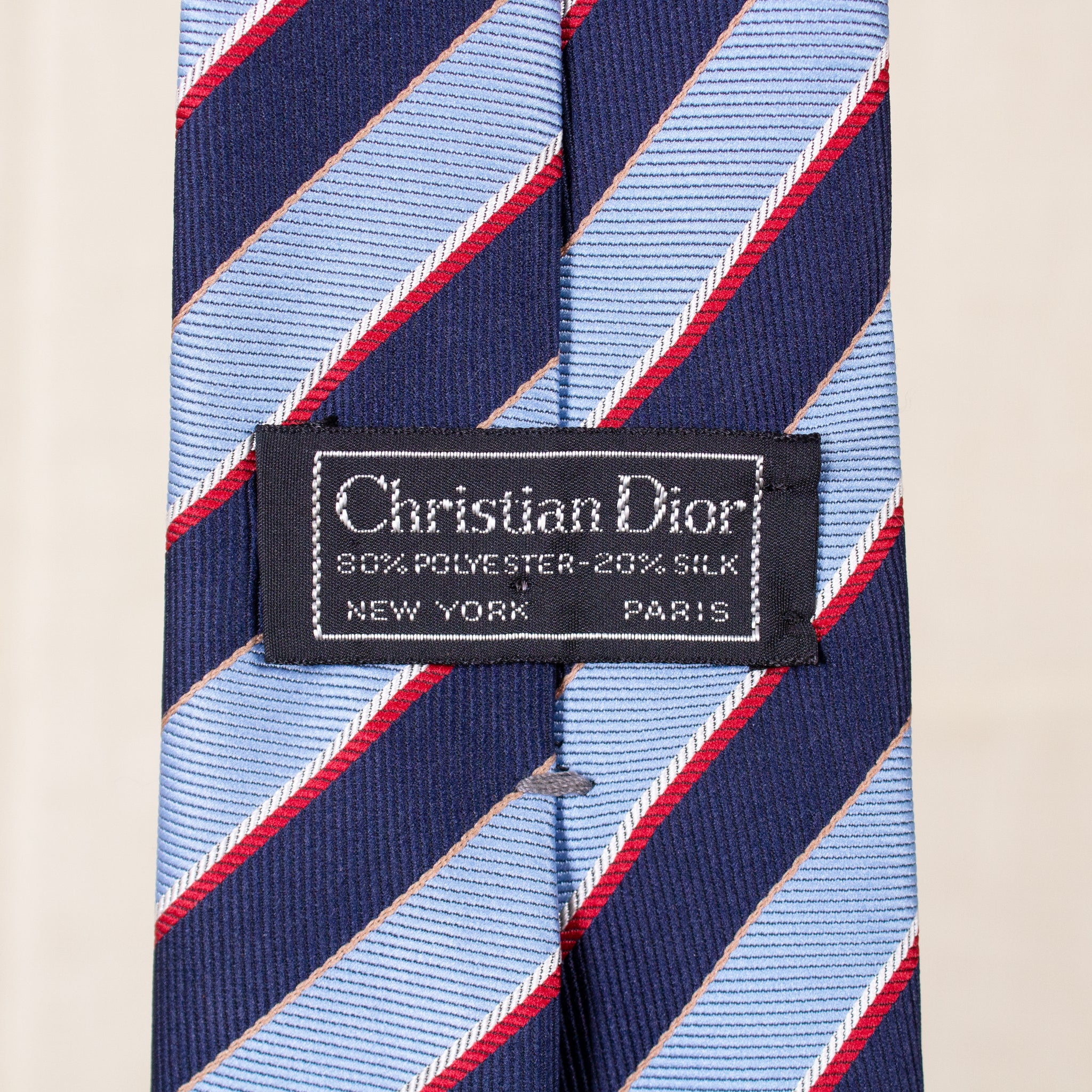 Dior Repp Stripe Tie