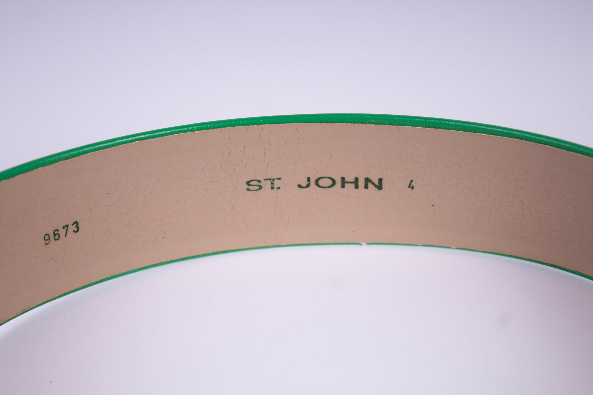St. John Crosshatch Buckle Belt