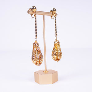 Perforated Teardrop Dangle Clip On